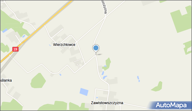 Zawistowszczyzna, Zawistowszczyzna, mapa Zawistowszczyzna