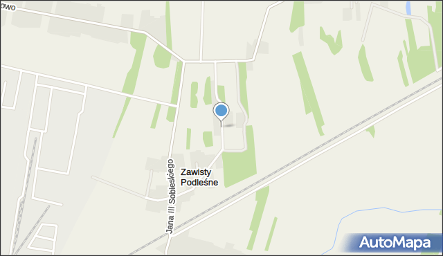 Zawisty Podleśne, Zawisty Podleśne, mapa Zawisty Podleśne