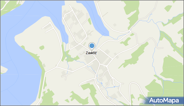 Zawóz, Zawóz, mapa Zawóz