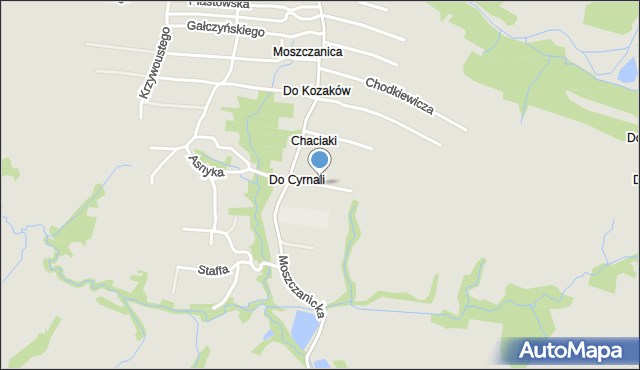 Żywiec, Zawiszy Czarnego, mapa Żywiec