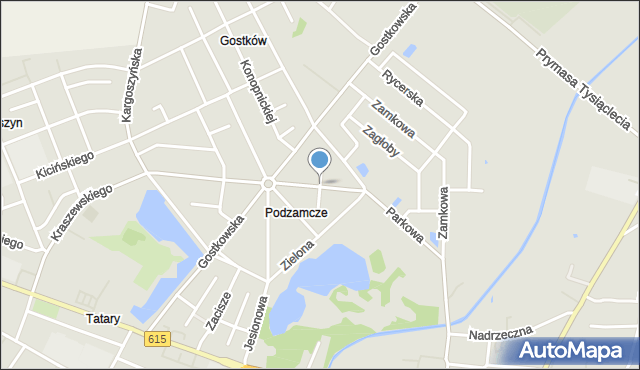 Ciechanów, Zbyszka i Danusi, mapa Ciechanów