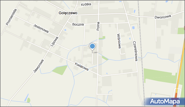 Golęczewo, Zbożowa, mapa Golęczewo