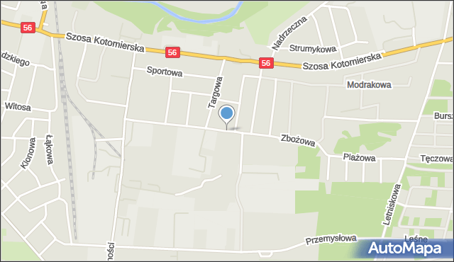 Koronowo powiat bydgoski, Zbożowa, mapa Koronowo powiat bydgoski