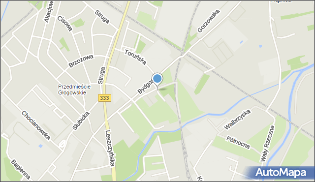 Legnica, Zbożowa, mapa Legnicy