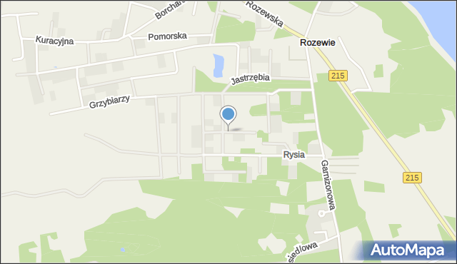 Rozewie, Żbikowa, mapa Rozewie