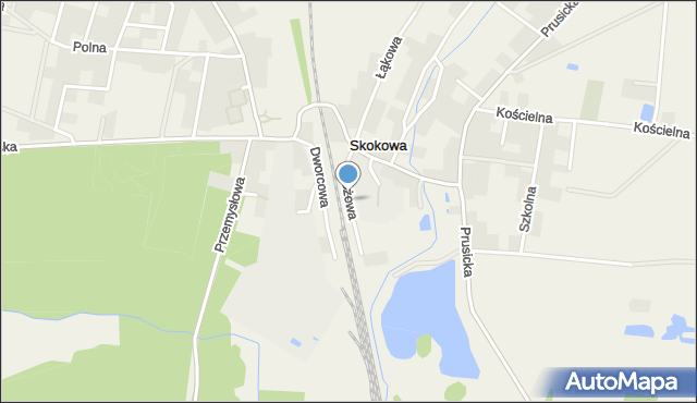 Skokowa, Zbożowa, mapa Skokowa