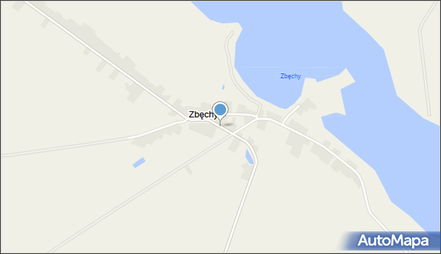 Zbęchy, Zbęchy, mapa Zbęchy