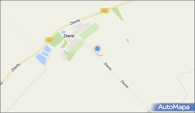 Zberki, Zberki, mapa Zberki