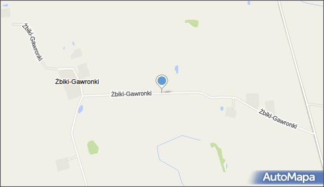 Żbiki-Gawronki, Żbiki-Gawronki, mapa Żbiki-Gawronki