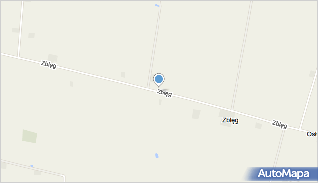 Zblęg, Zblęg, mapa Zblęg