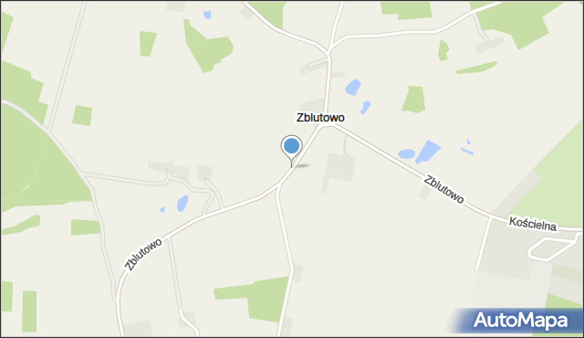 Zblutowo, Zblutowo, mapa Zblutowo