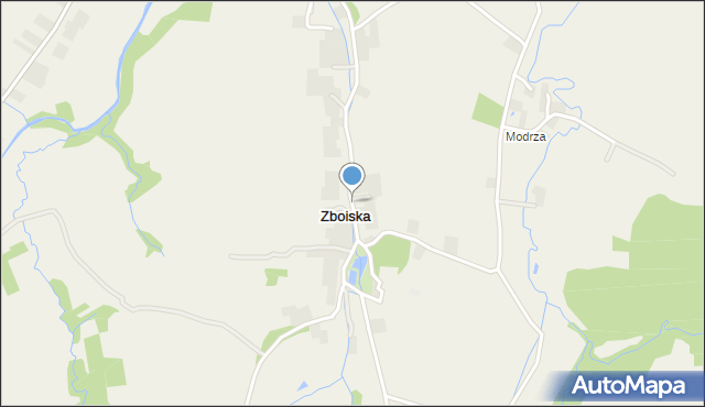 Zboiska gmina Bukowsko, Zboiska, mapa Zboiska gmina Bukowsko