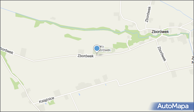 Zborówek, Zborówek, mapa Zborówek