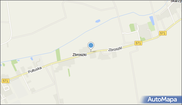 Zbroszki, Zbroszki, mapa Zbroszki