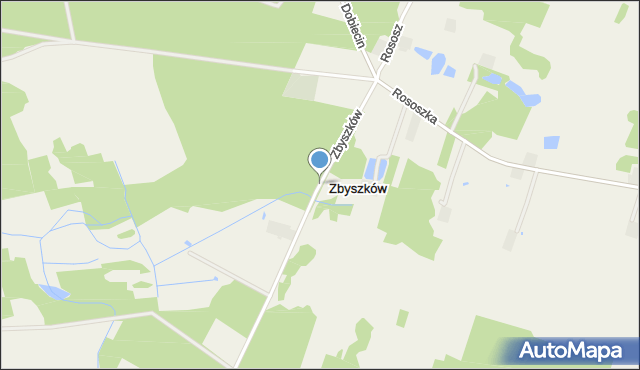 Zbyszków, Zbyszków, mapa Zbyszków