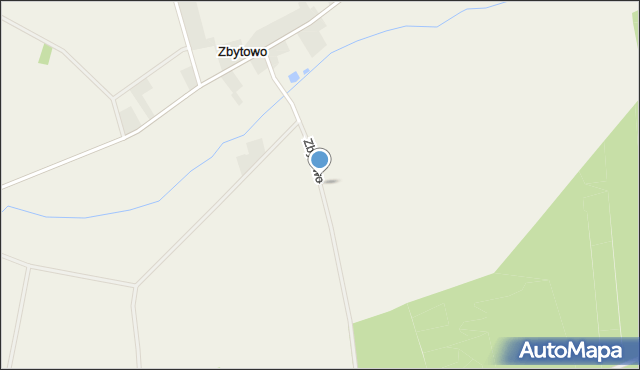 Zbytowo, Zbytowo, mapa Zbytowo