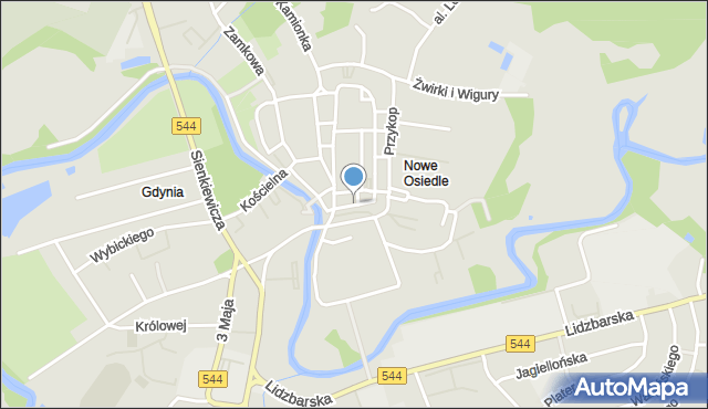 Brodnica, Zduńska, mapa Brodnica