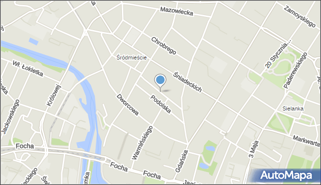 Bydgoszcz, Zduny, mapa Bydgoszczy