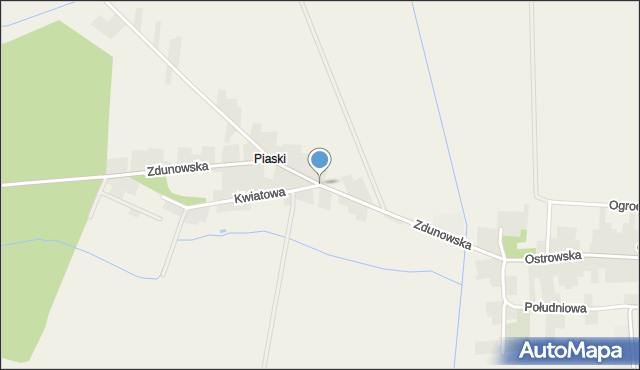 Chwaliszew, Zdunowska, mapa Chwaliszew