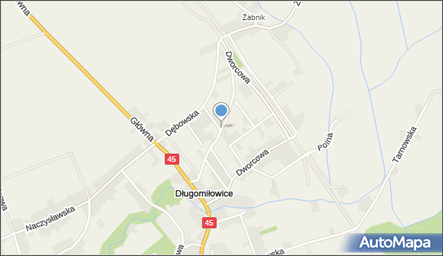 Długomiłowice, Zdrowotna, mapa Długomiłowice