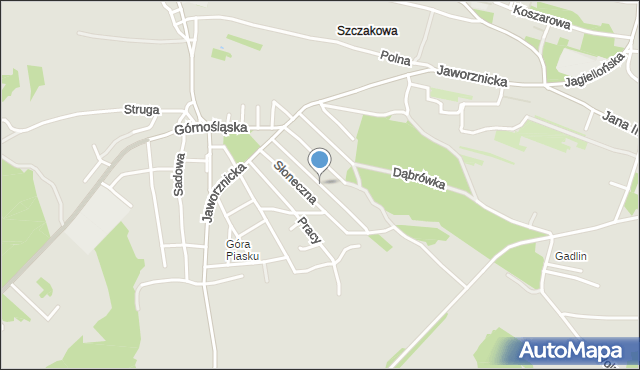 Jaworzno, Zdrowia, mapa Jaworzno