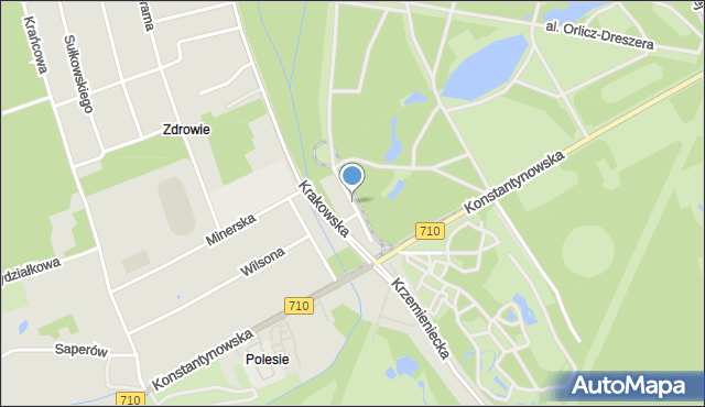 Łódź, Zdrowie, mapa Łodzi