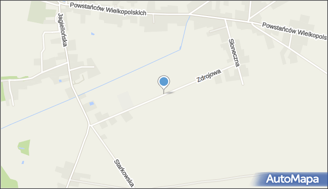 Przemęt, Zdrojowa, mapa Przemęt