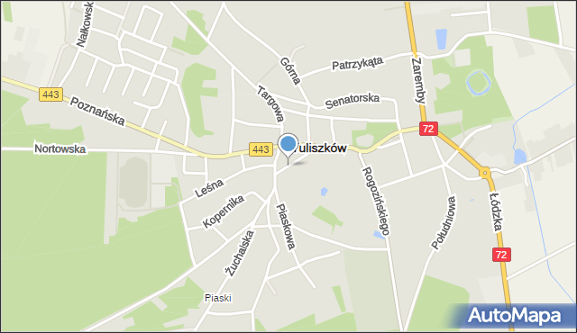 Tuliszków, Zdrojowa, mapa Tuliszków