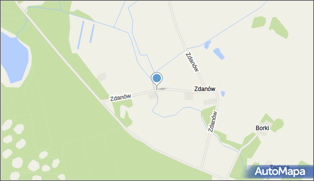 Zdanów gmina Drawno, Zdanów, mapa Zdanów gmina Drawno