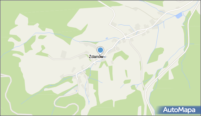 Żdanów gmina Stoszowice, Żdanów, mapa Żdanów gmina Stoszowice