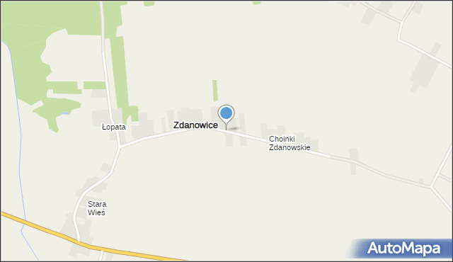 Zdanowice, Zdanowice, mapa Zdanowice