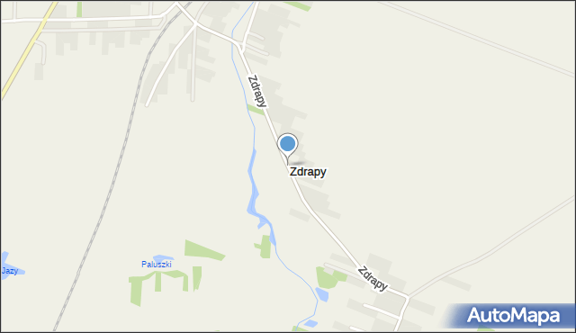 Zdrapy gmina Wilkołaz, Zdrapy, mapa Zdrapy gmina Wilkołaz