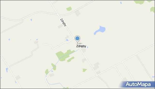 Zdręby, Zdręby, mapa Zdręby