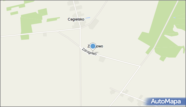 Zdrogowo gmina Wolsztyn, Zdrogowo, mapa Zdrogowo gmina Wolsztyn