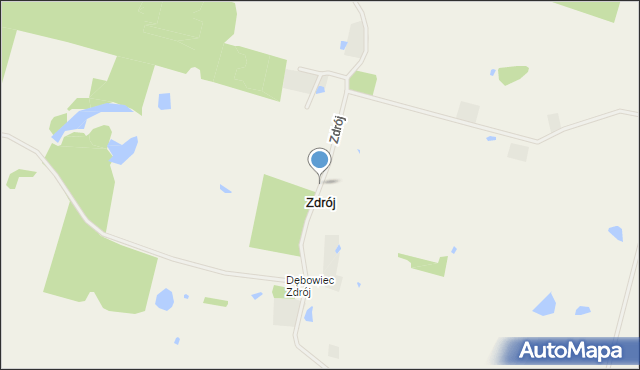 Zdrój gmina Lelkowo, Zdrój, mapa Zdrój gmina Lelkowo