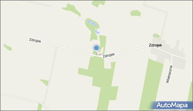 Zdrojek gmina Lidzbark, Zdrojek, mapa Zdrojek gmina Lidzbark