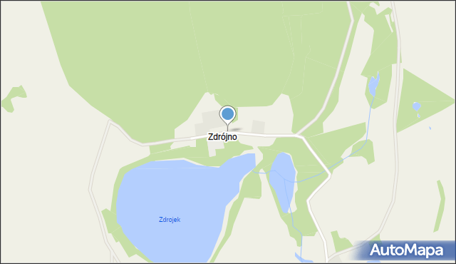 Zdrójno gmina Bierzwnik, Zdrójno, mapa Zdrójno gmina Bierzwnik