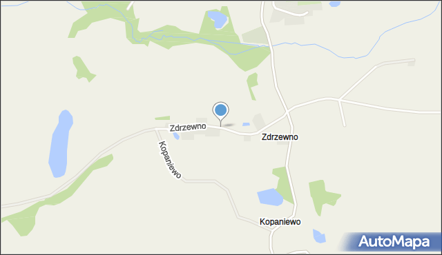 Zdrzewno, Zdrzewno, mapa Zdrzewno