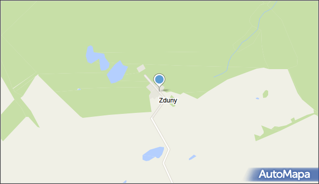 Zduny gmina Małdyty, Zduny, mapa Zduny gmina Małdyty