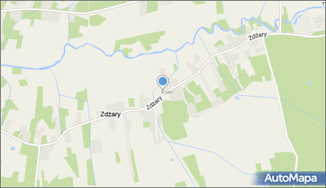 Zdżary, Zdżary, mapa Zdżary