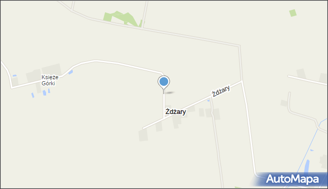 Żdżary gmina Bielawy, Żdżary, mapa Żdżary gmina Bielawy