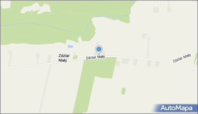 Zdziar Mały, Zdziar Mały, mapa Zdziar Mały