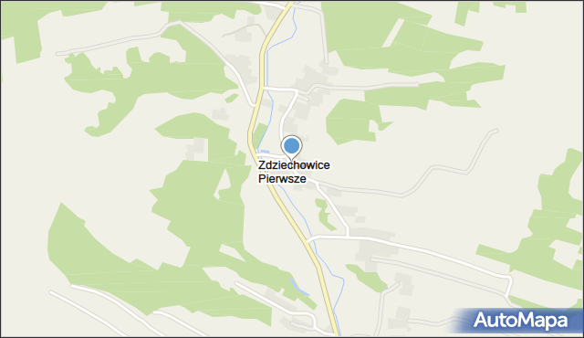 Zdziechowice Pierwsze, Zdziechowice Pierwsze, mapa Zdziechowice Pierwsze