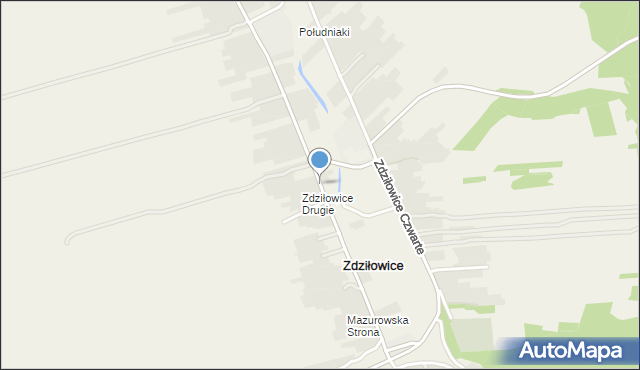 Zdziłowice, Zdziłowice Drugie, mapa Zdziłowice