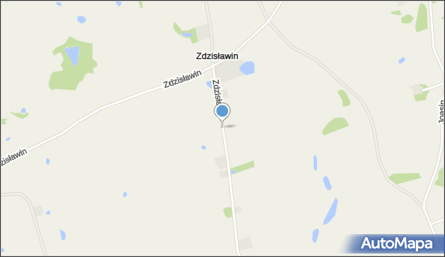 Zdzisławin, Zdzisławin, mapa Zdzisławin