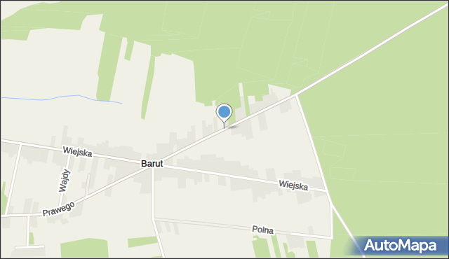 Barut, Żędowicka, mapa Barut