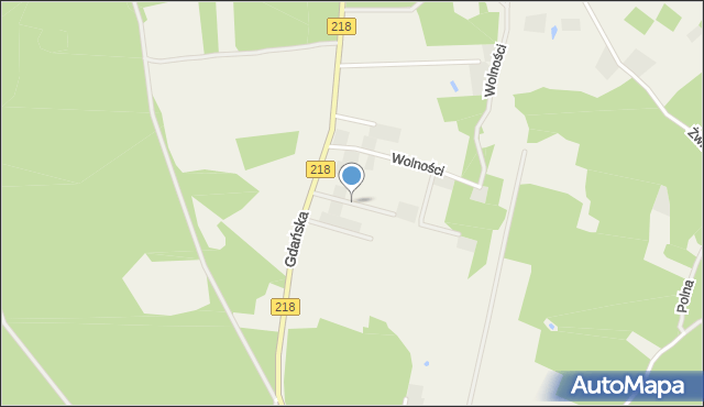 Bieszkowice, Żeglarska, mapa Bieszkowice