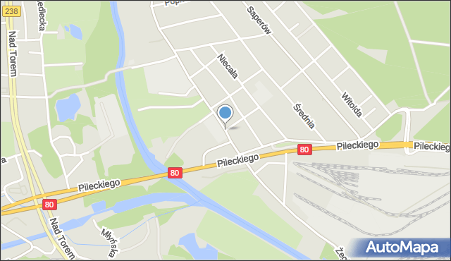 Bydgoszcz, Żeglarska, mapa Bydgoszczy