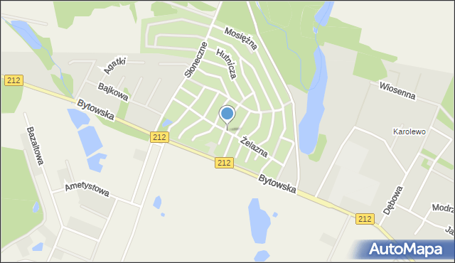 Chojnice, Żelazna, mapa Chojnic