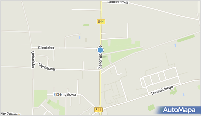 Hrubieszów, Żeromskiego Stefana, mapa Hrubieszów